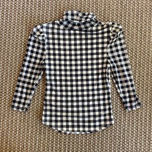 Free People Plaid Turtleneck